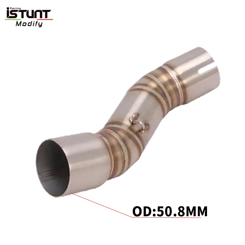 51mm Motorcycle Exhaust System Mid Link Pipe Tube Stainless Steel Modifided Slip On For CFMOTO CLX-700 CLX700 Sport 2020-2023 - Image 6