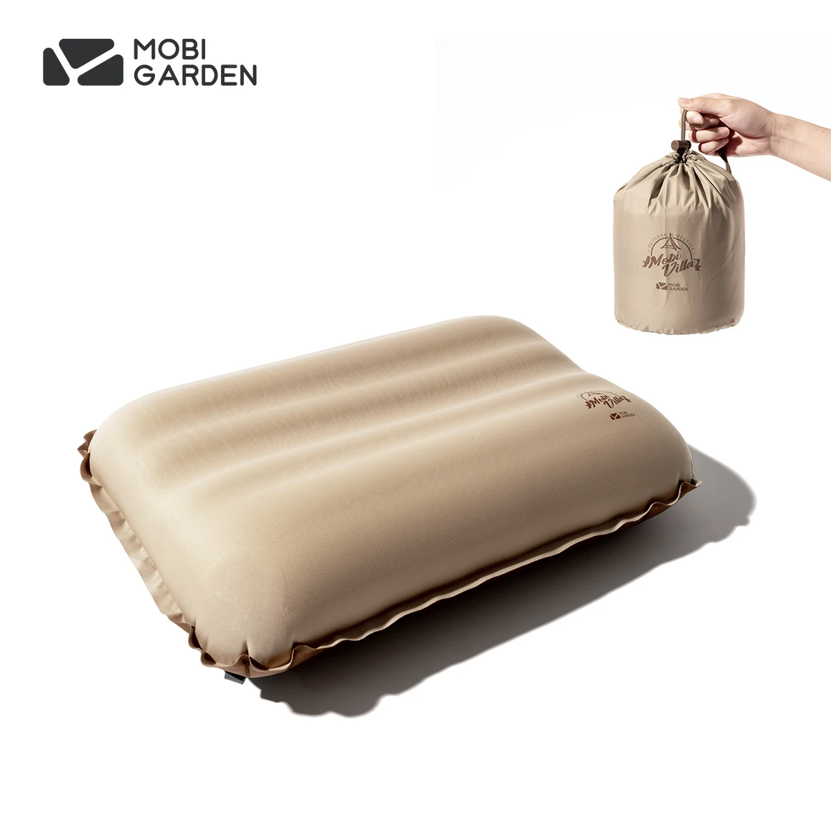 MOBI GARDEN Upgraded Portable Inflatable Pillow Air Pillow Camping