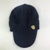 Leisure Streetwear Cap Winter Hat 2023 Men Warm Baggy Weave Crochet Winter Wool Knit Ski Beanie Caps Hat Gorras Para Hombres 4