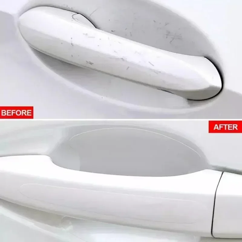 Car Stickers Car Door Handle Protective Sticker Wear Resistant Scratch Resistant Transparent Protective Strip TPU Door Bowl Stick