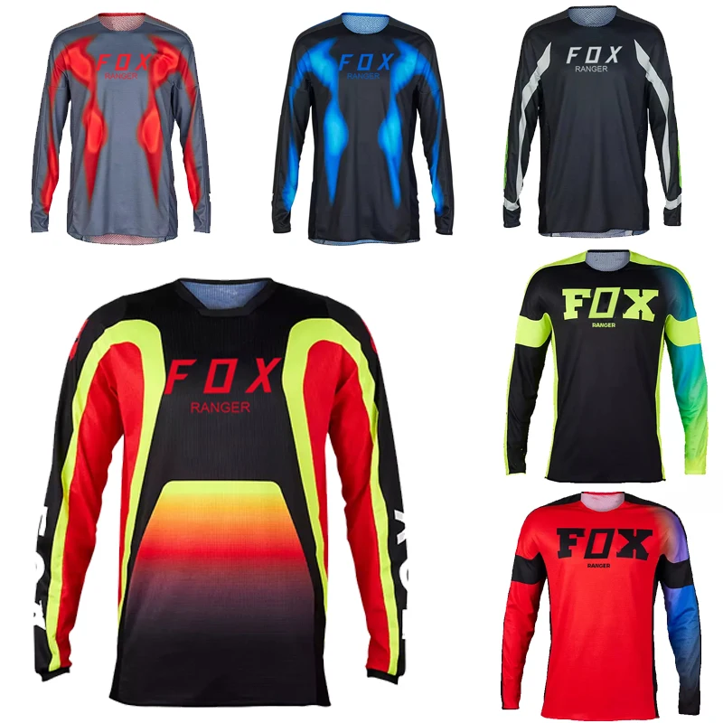 2024 Motocross Mountain Enduro Abbigliamento Da Bicicletta Bicicletta Moto Downhill Ranger Fox Maglia Da Bicicletta Da Uomo Camicia Da Mountain Bike B