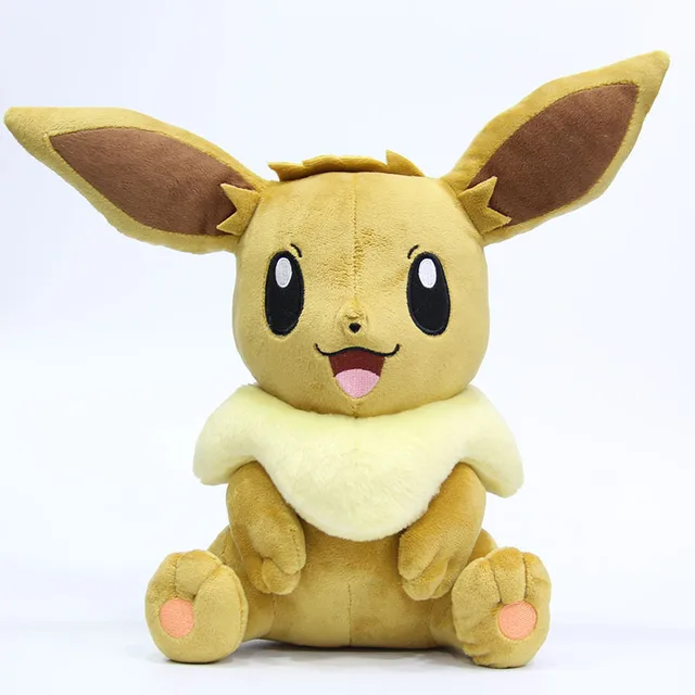 30cm Pokemon Eevee Plush Toys Cartoon Cute Anime Elf Plush Doll Soft Stuffed Kawaii Eevee Pillow Birthday Gift For Boys Girls 5