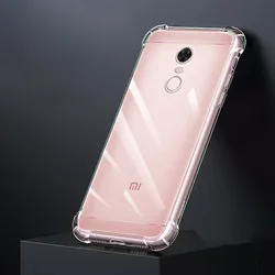 Clear Silicone Airbag Anti-Drop Phone Case - Enhanced Fall-Proof Bumper Cover for Redmi Note 4X (Clear)