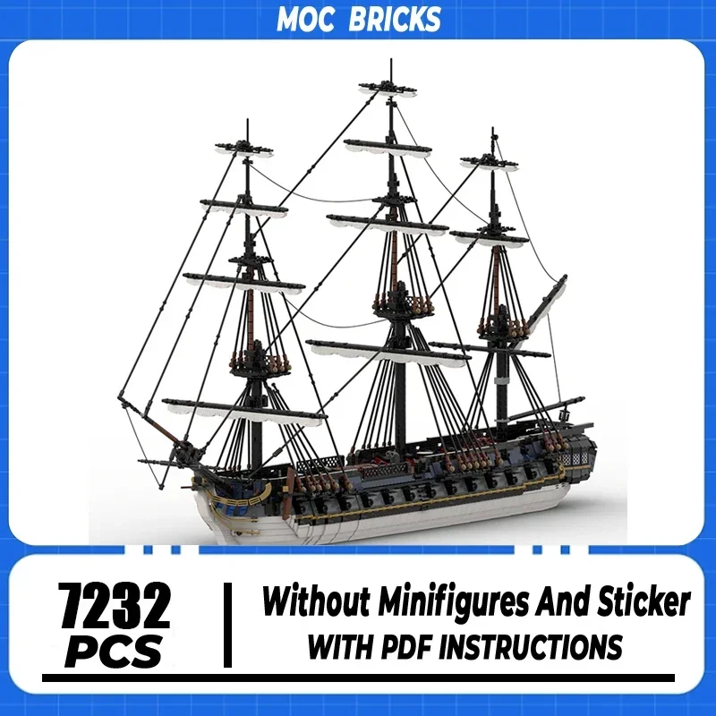 

Строительные блоки Moc, модель фрегата наблюданта, технология лодки, модульный корабль, блоки, подарки, игрушки для самостоятельной сборки, наборы