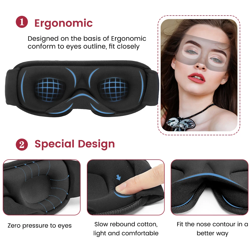 Deluxe Breathable 3D Sleep Mask