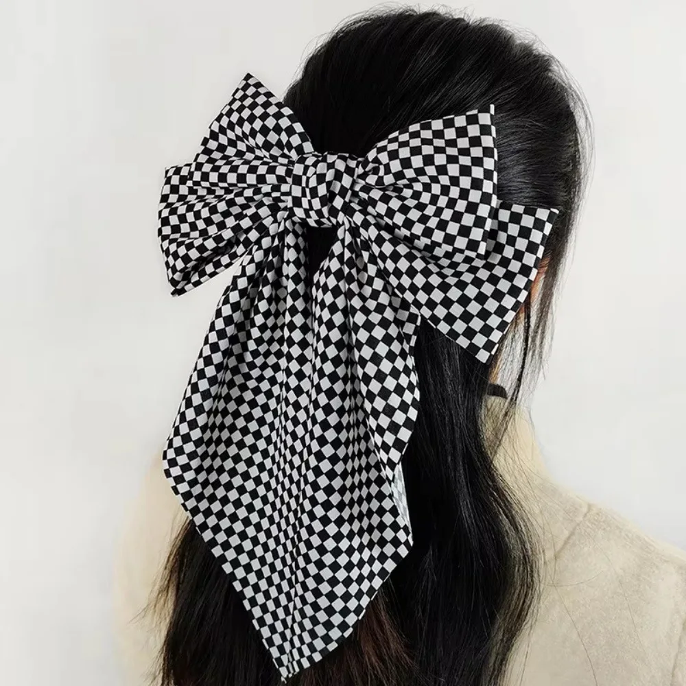 Plaid Bow Retro Fashion Hair Clip - Trendy & Versatile Hair Accessory