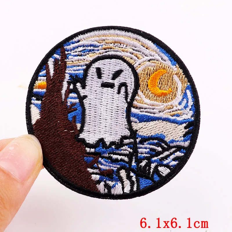 Raum Patch Planeten Eisen Auf Patches Für Kleidung Wale Gestickte Patches Auf Jacken Kleidung Nähen Patches DIY Aufkleber Abzeichen – Detail 20