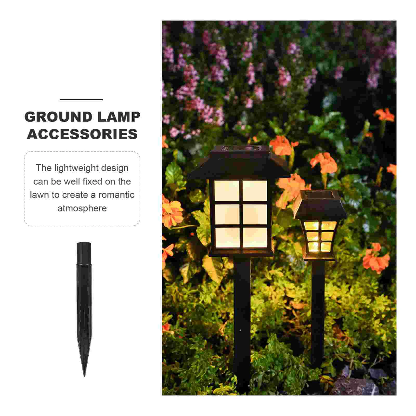 땅 말뚝 설탕 지팡이, 태양 빛 말뚝 교체, 조명용 그라운드 스파이크, 대체 목발, 10 개