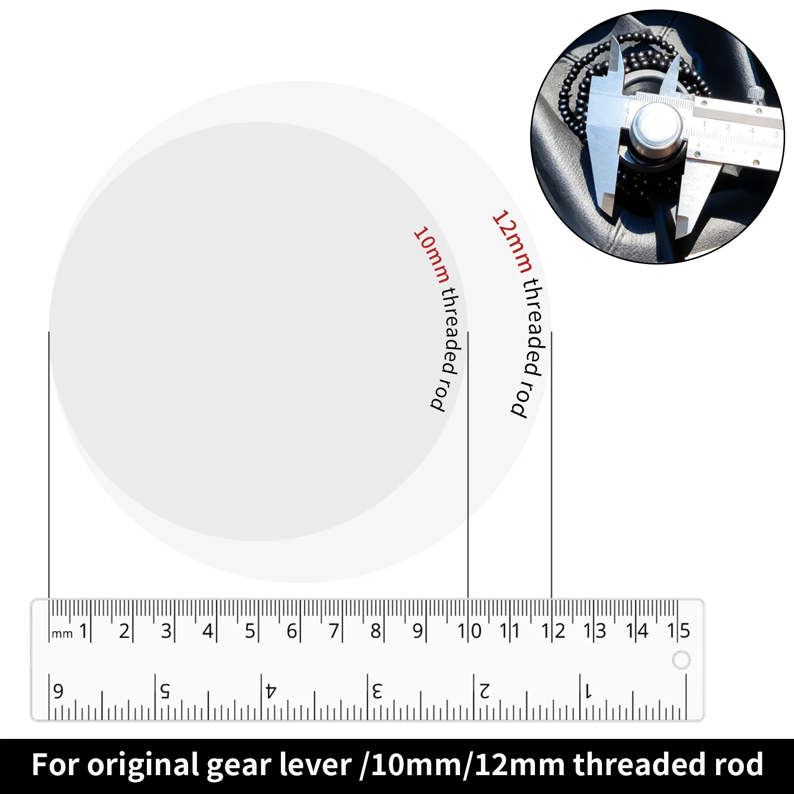 LED Crystal Shift Knob For Manual Transmission, With Reverse Gear Uplift, R135-
