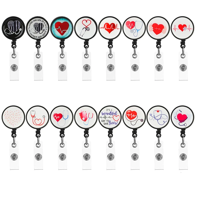 Hot Retractable Nurse Doctor Badge Holder  Badge Reels Retractable Funny  Nurse - Badge Holder & Accessories - Aliexpress