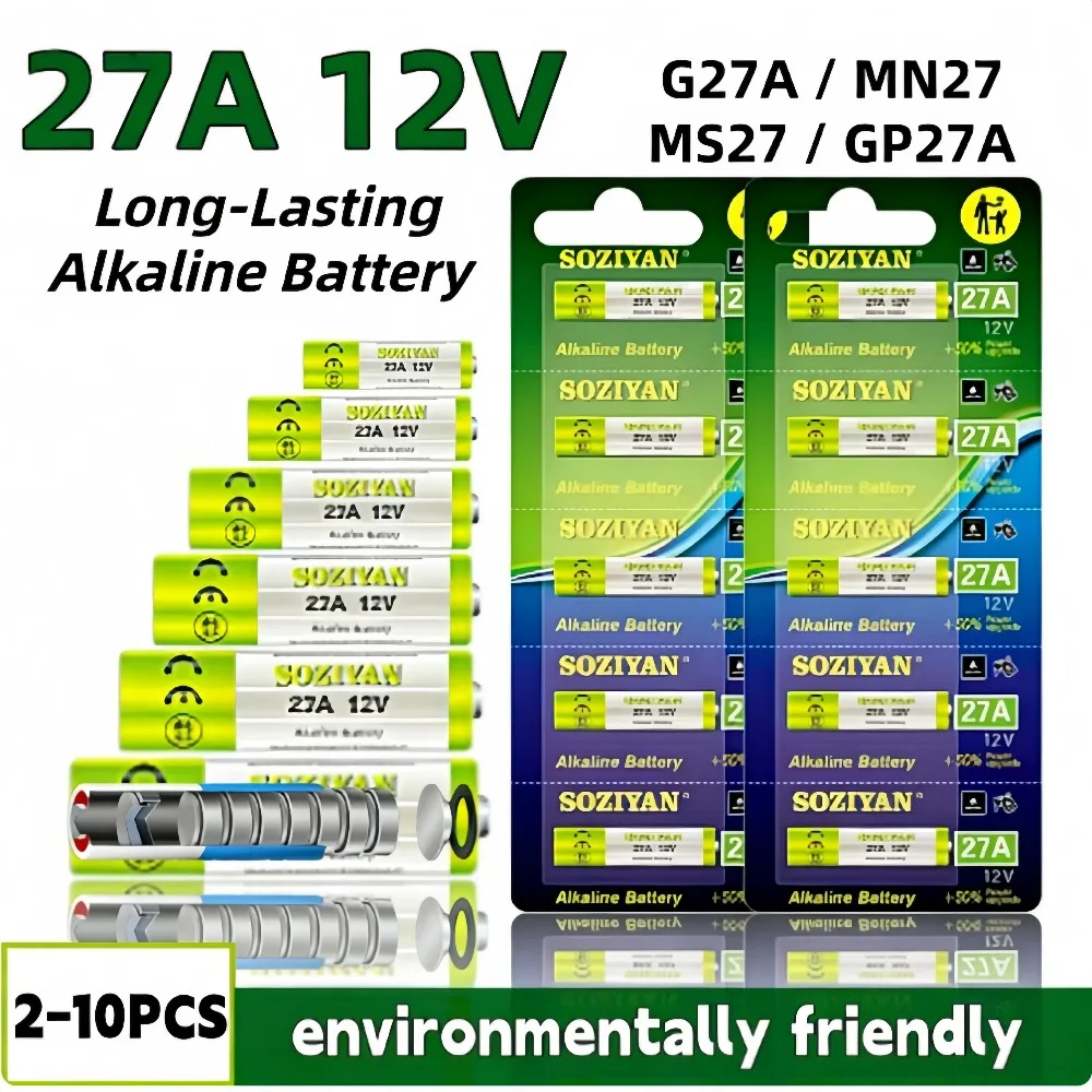 27A 12V Alkaline Battery LR27 G27A Pack