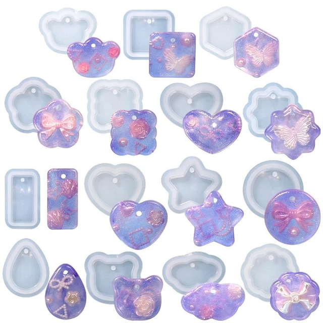 Mold Heart Molds Silicone Keychain Resin Pendant Casting Making