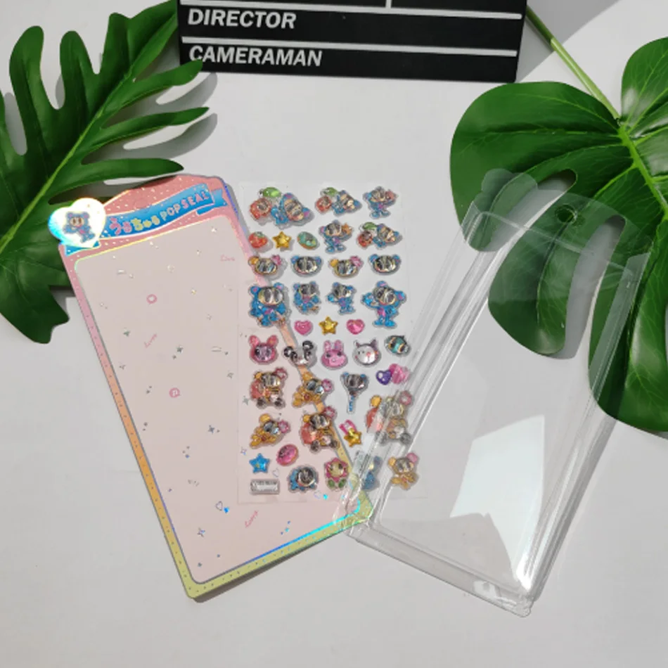 핫 엔젤 블루 젤리 스티커 일본 블루 폰 케이스 남아 여아 DIY 장식 스티커 장난감 3D 릴리프 스티커