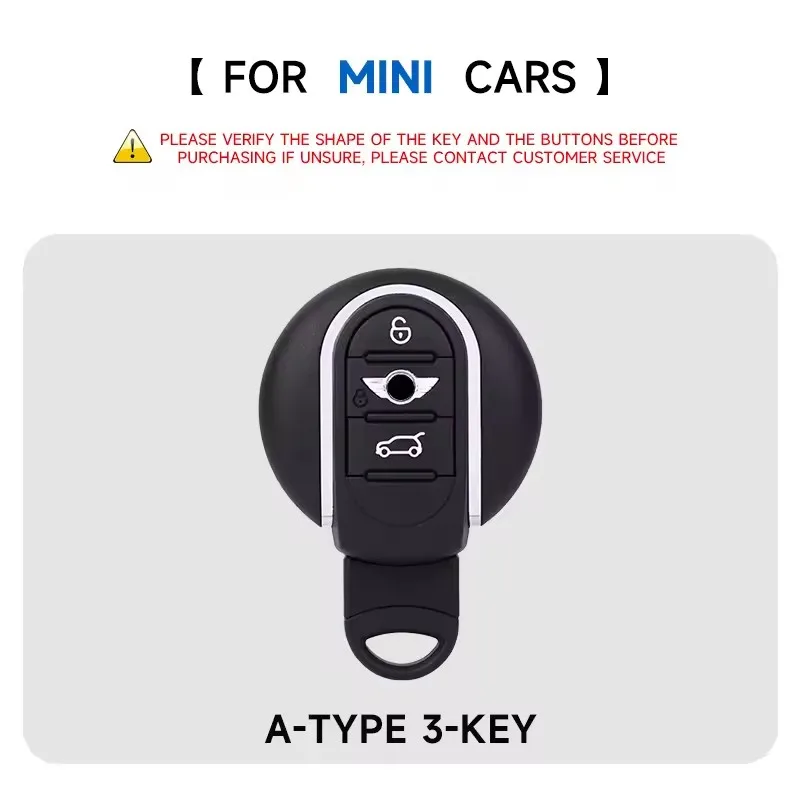 BMW 미니 쿠퍼 클럽맨 컨트리맨 R55 R56 R57 R58 R59 R6 리모컨 커버 쉘 키체인 홀더 액세서리용 TPU 자동차 키 케이스