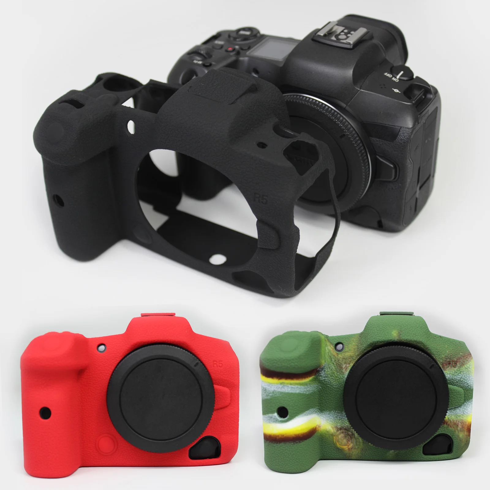 カメラ保護用ソフトシリコンケース,canon eos rp r5 r6 eosr5 eosr6用ケース,ボディバッグカバーカメラ ／ ビデオ