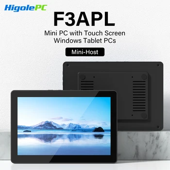 Higole F3APL 8'' Mini PC senza ventola Intel J3455 Windows 10 WiFi5 4GB 64GB 2340mAh con schermo 4K Laptop Desktop PC Mini computer