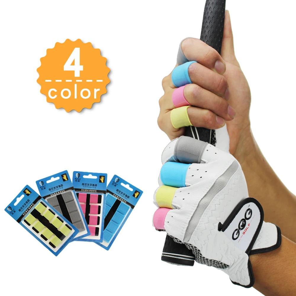 Golf Finger Toe Silicon Support Sleeve Protector Grip 8 Pcs/Set Fit For Men Women Golf Finger Protection Non Slip Golf Supplies