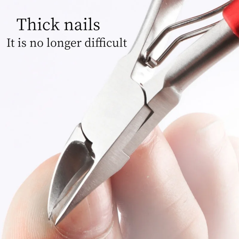 Toe Nail Clipper Professional Toe Nail Clippers Cutter Ingrown Toenail Tool Thick Nail Dead Skin Dirt Remover Super Sharp Curved Blade Tools
