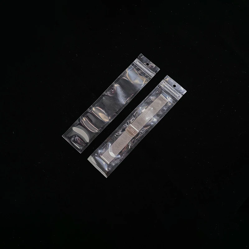 TETP 100Pcs Transparent Watch Band Packaging Bags With Hang Hole Accessories Necklace Storage Display Ziplock Plastic Bag 5