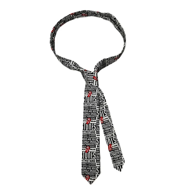 Classic Musical Notes Tie - Silky Narrow Necktie for Piano  Guitar Lovers