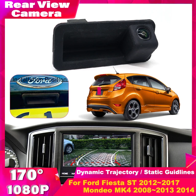 Telecamera Posteriore Per Auto CCD Per Mondeo BA7, S-Max, Focus C307, Fiesta, Kuga – Visione Notturna, 120° - 4