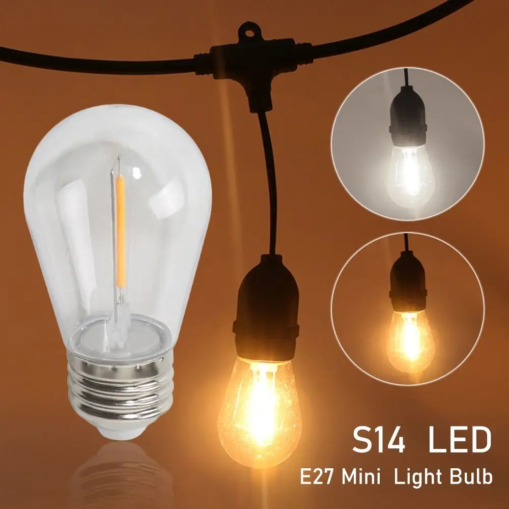 

2W 1W Crystal Light Bulb White Light/Warm Light E27 S14 LED Light Bulb 2200K Incandescent Candle Bulb Light Home Decoration
