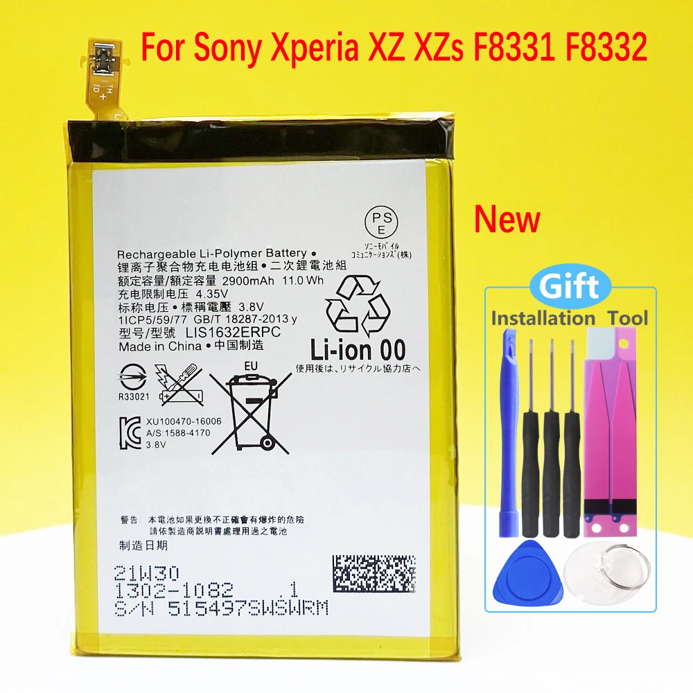 

NEW Battery For SONY Xperia Z5 E6883 E6633 E6653 E6683 E6603 Phone LIS1593ERPC 2900mAh High Quality