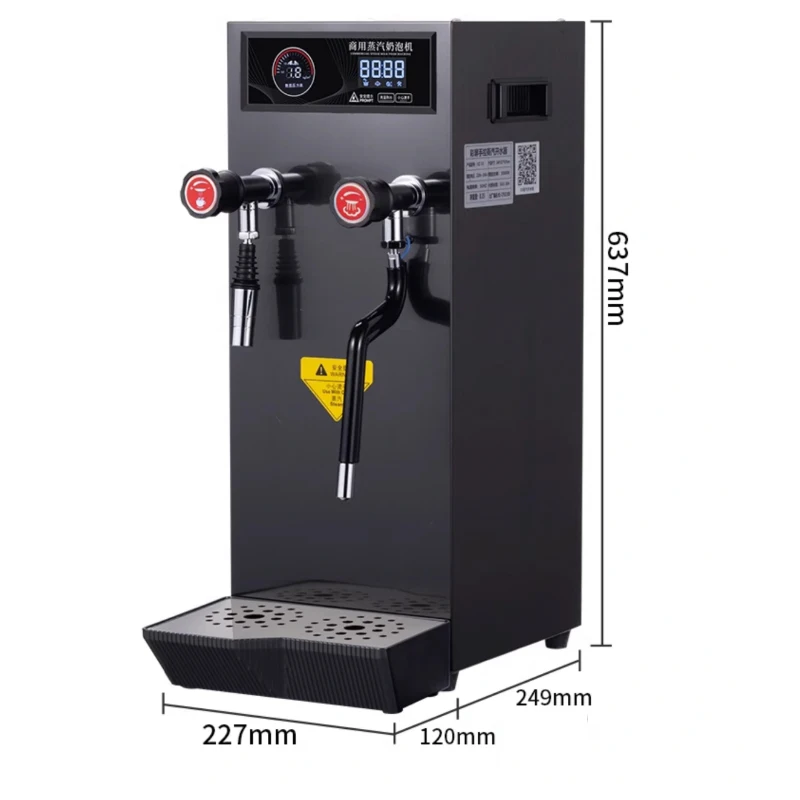

Electric Milk Foamer Commercial Steam Milk Frother Boiling Water Machine Smart Temperature Control Coffee Milk Foam Machine