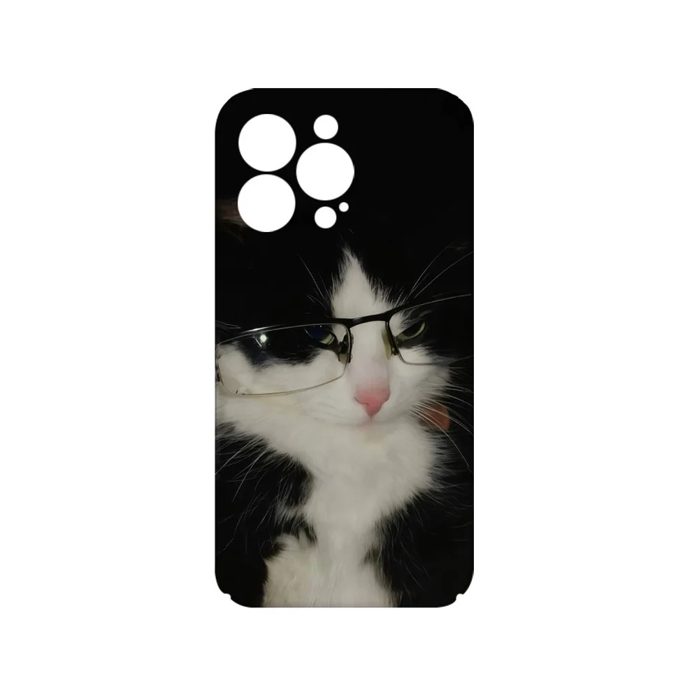 Stylish Korean Black Cat Cartoon Magnetic Phone Case
