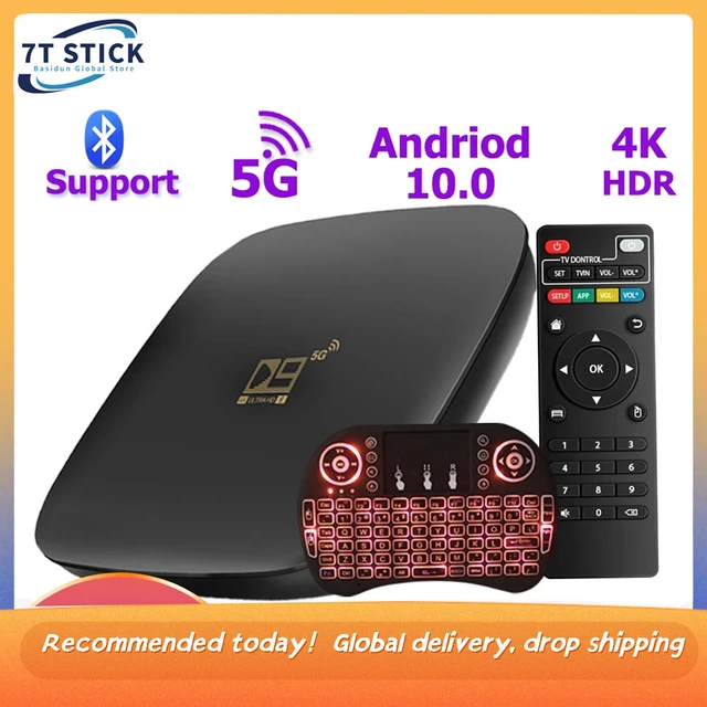 Bluetooth Android 10.0 Set Top Box Smart TV Box WiFi Media Player