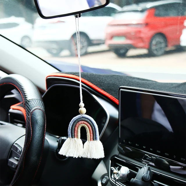 수제 면로프 자동차 펜던트로 차량과 가정 장식