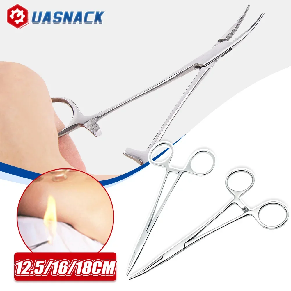 Hemostatic Forceps Pet Hair Clamp Fishing Locking Pliers Epilation Curved/ Straight Tip Arterial Cutter Hand Tools 12.5/16/18cm - AliExpress