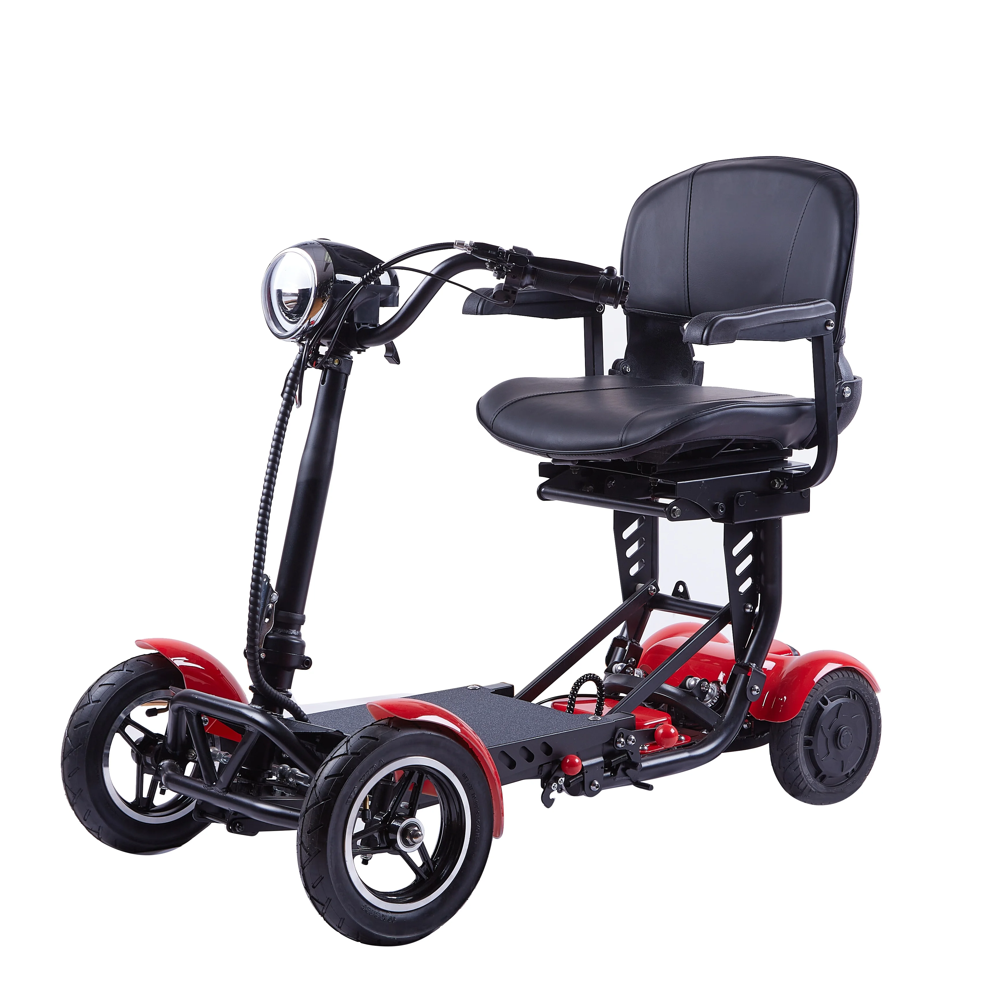 Electric Tricycle 4 Wheel Electric Scooter China Manufacturer Elderly Adult Folding Scooter 12 Inch Sine Wave Motor