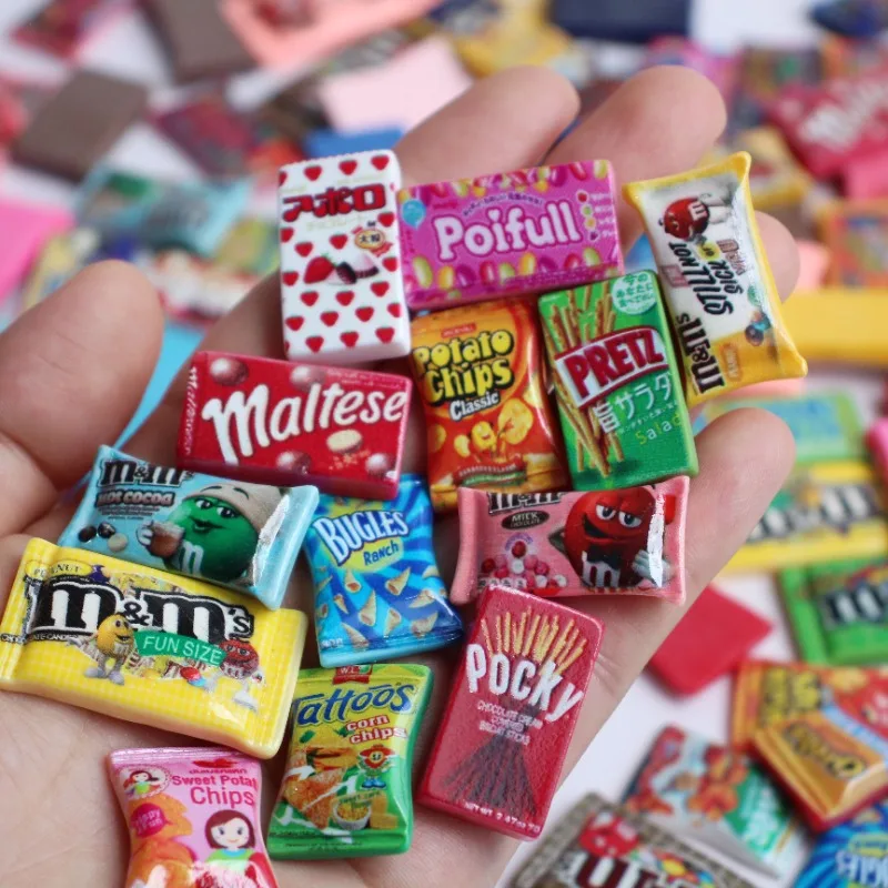 1/6 Miniature Dollhouse Snack Mini Chocolate Bean Model Food for BJD Doll Kitchen Accessories Toys for Girl