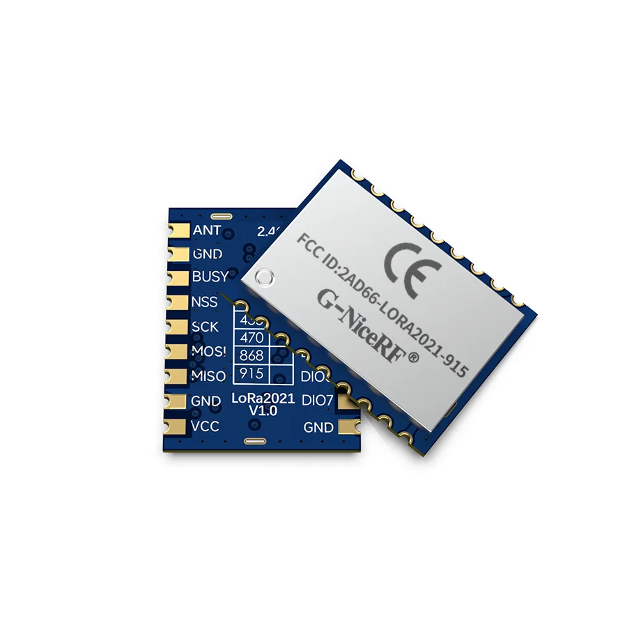 10개/로트 LoRa2021 SPI 모듈 FLRC 2.6Mbps Sub-GHz+2.4GHz, S 밴드, RTToF 거리 측정