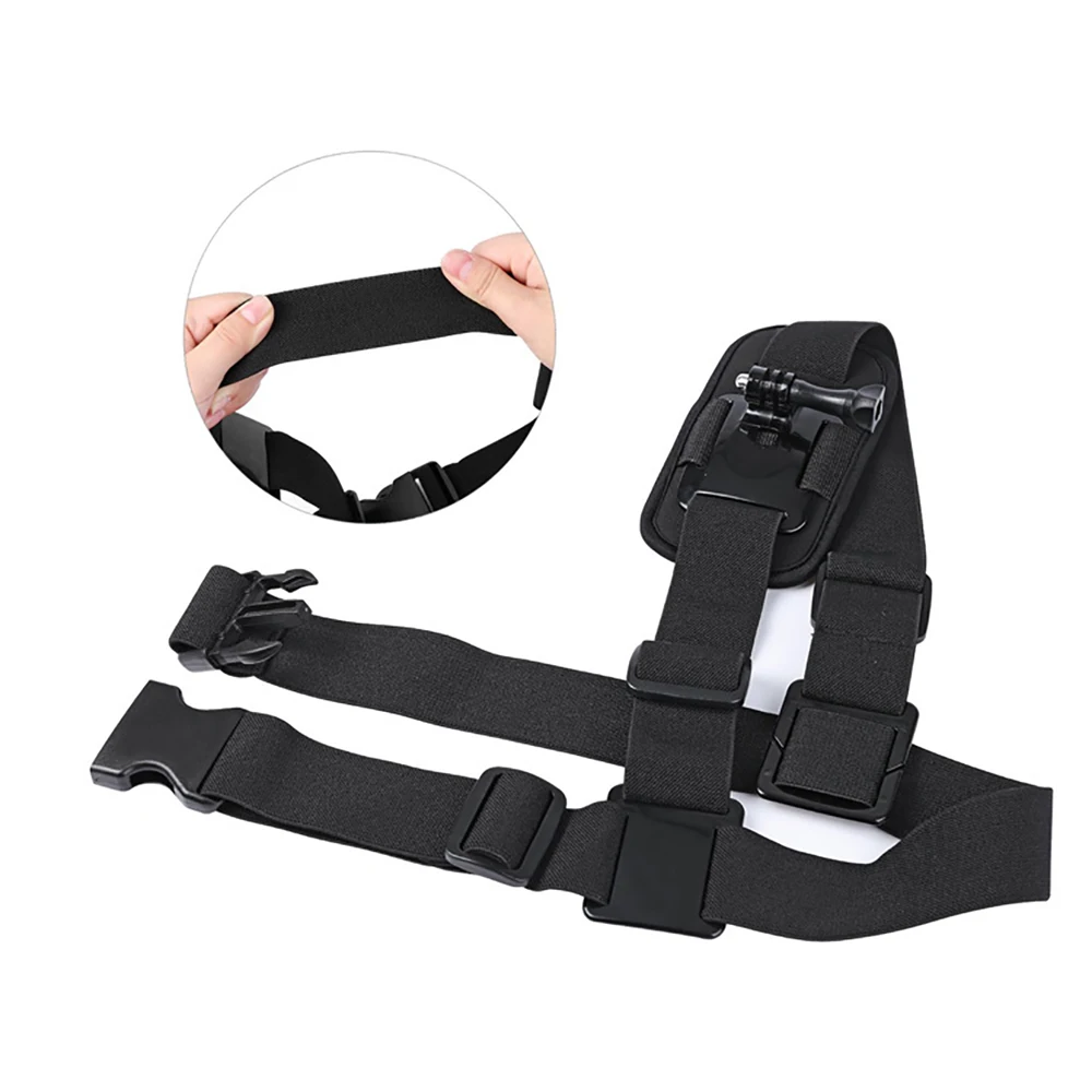 2025 New 360° Adjustable Shoulder Strap Mount-With Screw Adapter For GoPro Hero 13/12/11 Outdoor Cycling Vlogging Chest Harness