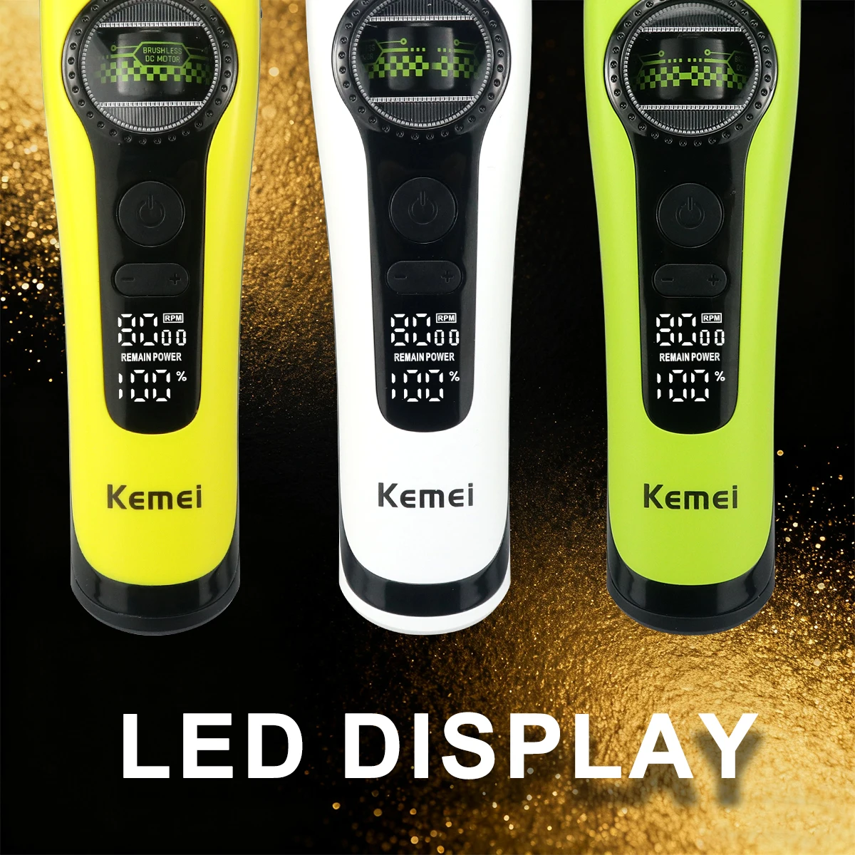 KEMEI KM-1595 プロフェッショナルトリマー 8000RPM 外部ローター