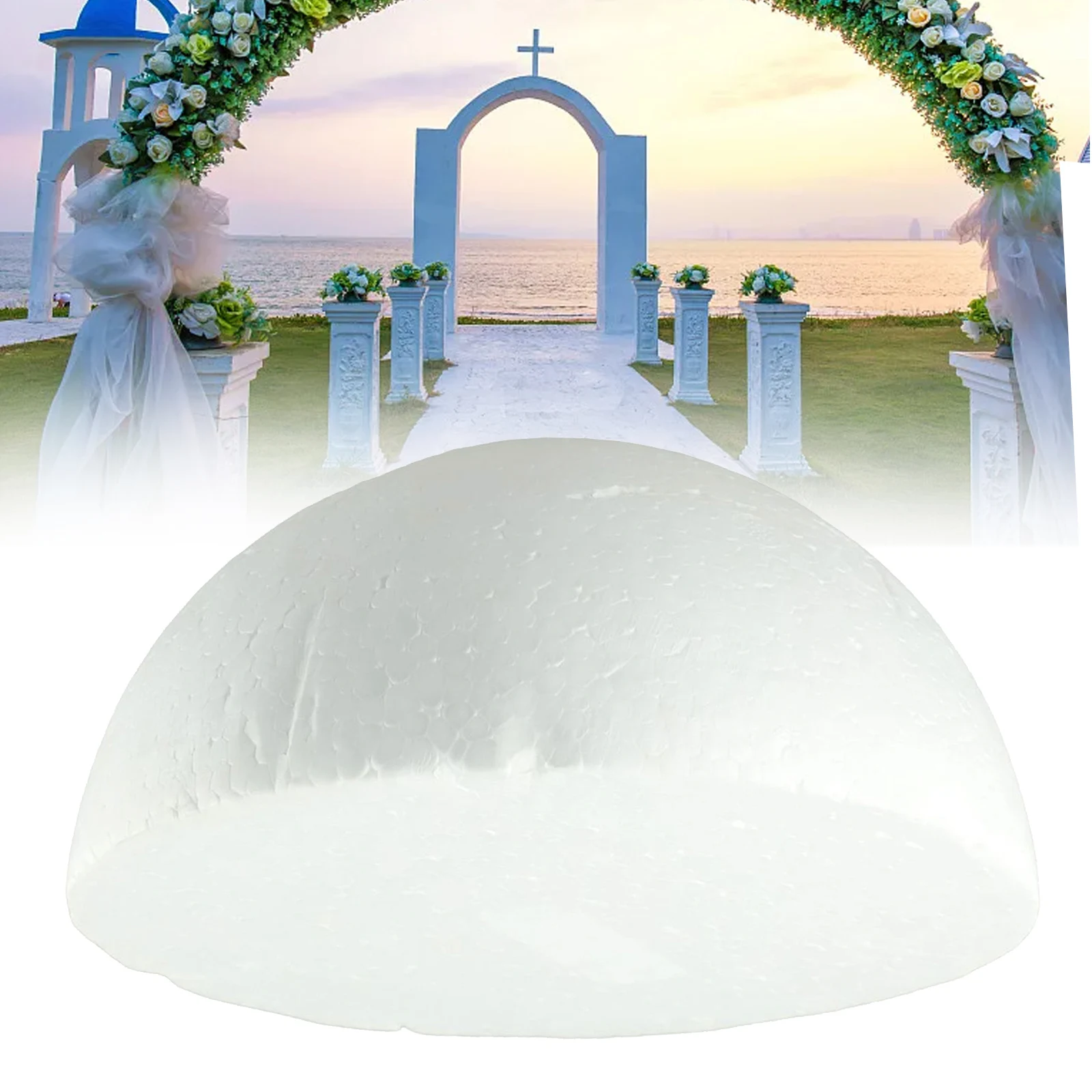 

Brand New Blank Round Solid Polystyrene Foam Ball Wedding Party Decoration Christmas DIY Durable Ornaments Christmas Decoration