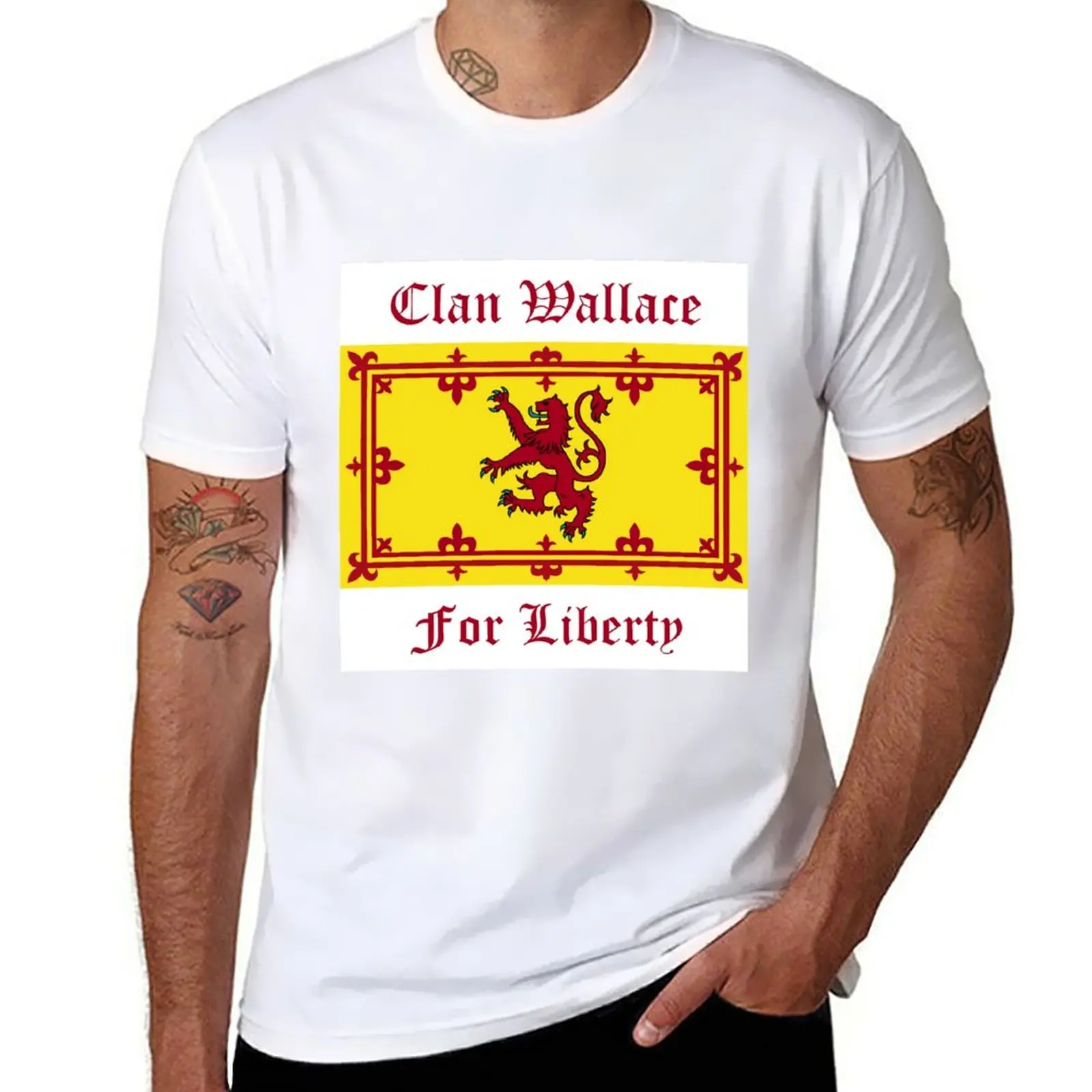 

New Wallace - Scottish Clan T-Shirt blondie t shirt hippie clothes t shirts for men