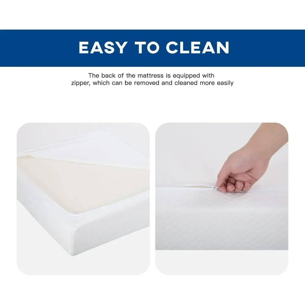 Twin Size Bed Mattress for Cool Sleep & Pressure Relief, Medium Firm Mattresses,  8 Inch Twin Mattress Gel Memory Foam Mattress 5