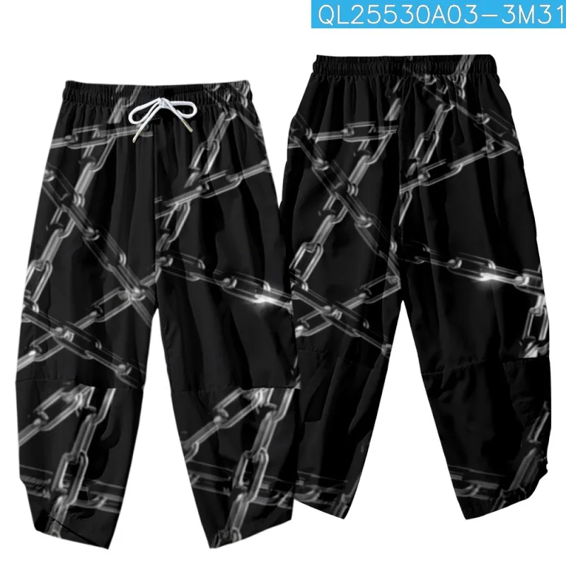 Cartoon Feeler Stampato Coppia Uomo Donna Pantaloni Harem Giapponesi Casual Elastico In Vita Kimono Pantaloni Corti Harajuku Streetwear