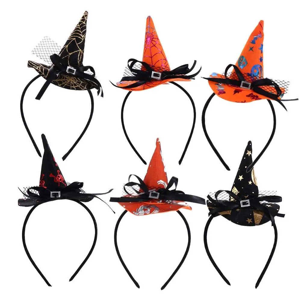 

Witch Hat Cosplay Party Props Halloween Gift Halloween Hair Hoop Hair Accessories Children Headband Halloween Headwear