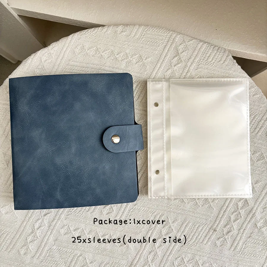 Enhanced Product Title: Luxury PU Leather Seed Storage Binder with 50 Pockets - Premium Loose Leaf Organizer