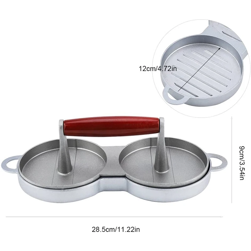 New Hamburger Press, Non-Stick Burger Pres, Perfect Hamburger Mold Ideal for BBQ,Essential Kitchen & Grilling Accessories