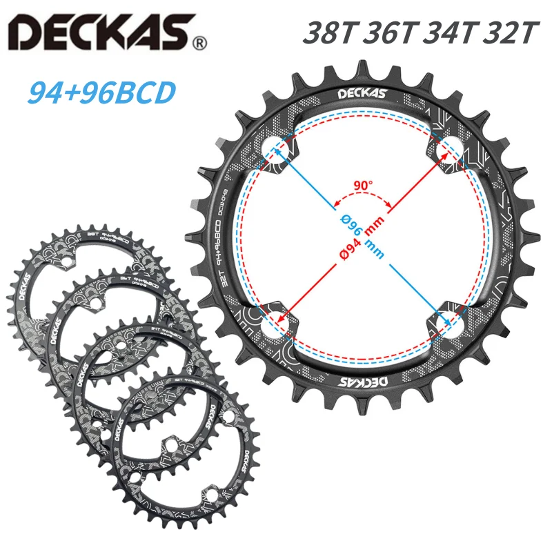 Deckas 94 + 96BCD Bicycle Chainwheel 32T 34T 36T 38T Round/Oval Chainring Mountain Bicycle Crown for M4000 M4050 GXs NX X1 Crank bike chainring bicycle parts