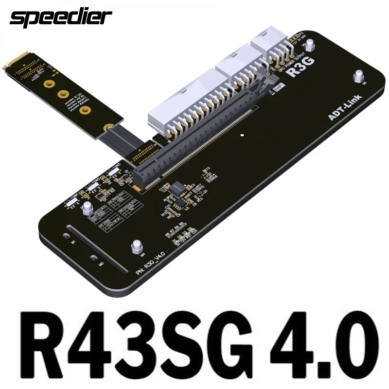 M.2 Nvme Edge To Pcie X16 Connettore Adattatore Egpu R43Sg 3.0/4.0 Egpu Nuc / Itx / Stx / Notebook Pc Gaming R43Sg 4.0