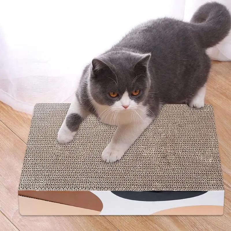 

Cat Scratch Pad Foldable Scratching Board For Cats Double-Sided Kitten Scratcher Reusable Claw Grinder Cat Toy Protect Furniture