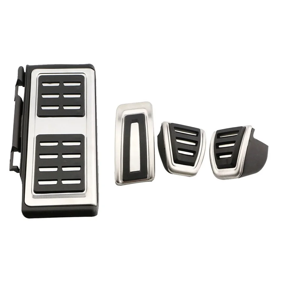 Car Stainless Steel Pedal Foot Rest Pedals Plate Cover for Volkswagen VW Golf 7 MK7 GTI for Skoda Octavia A7 Rapid LHD car accessories car pedals pedal cover stainless steel pedal cover
