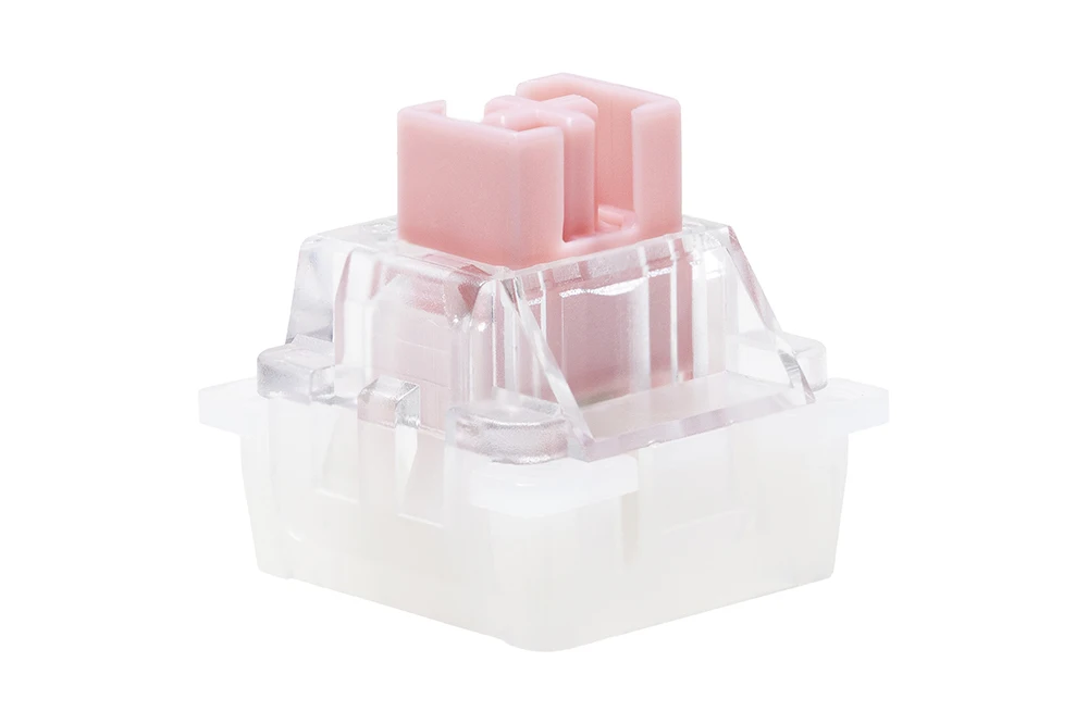 rosa, tátil linear, sem pinos para teclado mecânico magnético específico