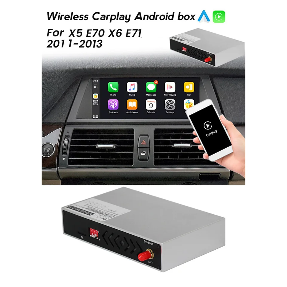 Car Wireless Apple Carplay Android Auto Box for BMW X5 E70 X6 E71